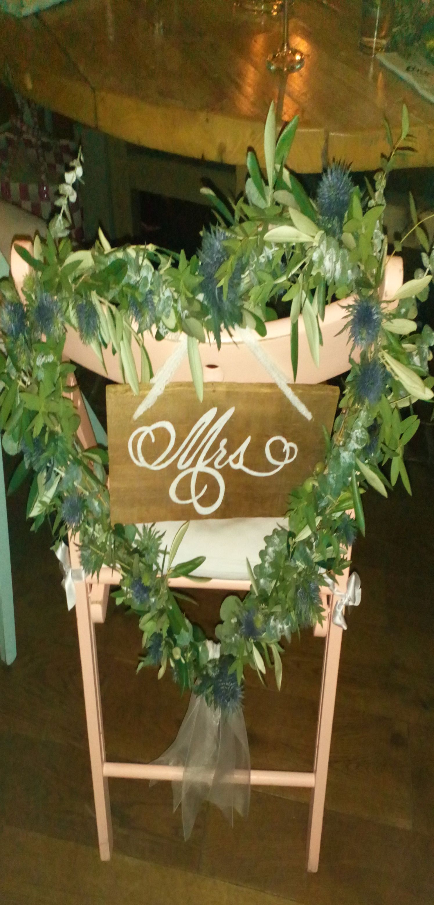 Brautstuhl Deko Rittergut Orr Köln Dinnersaal