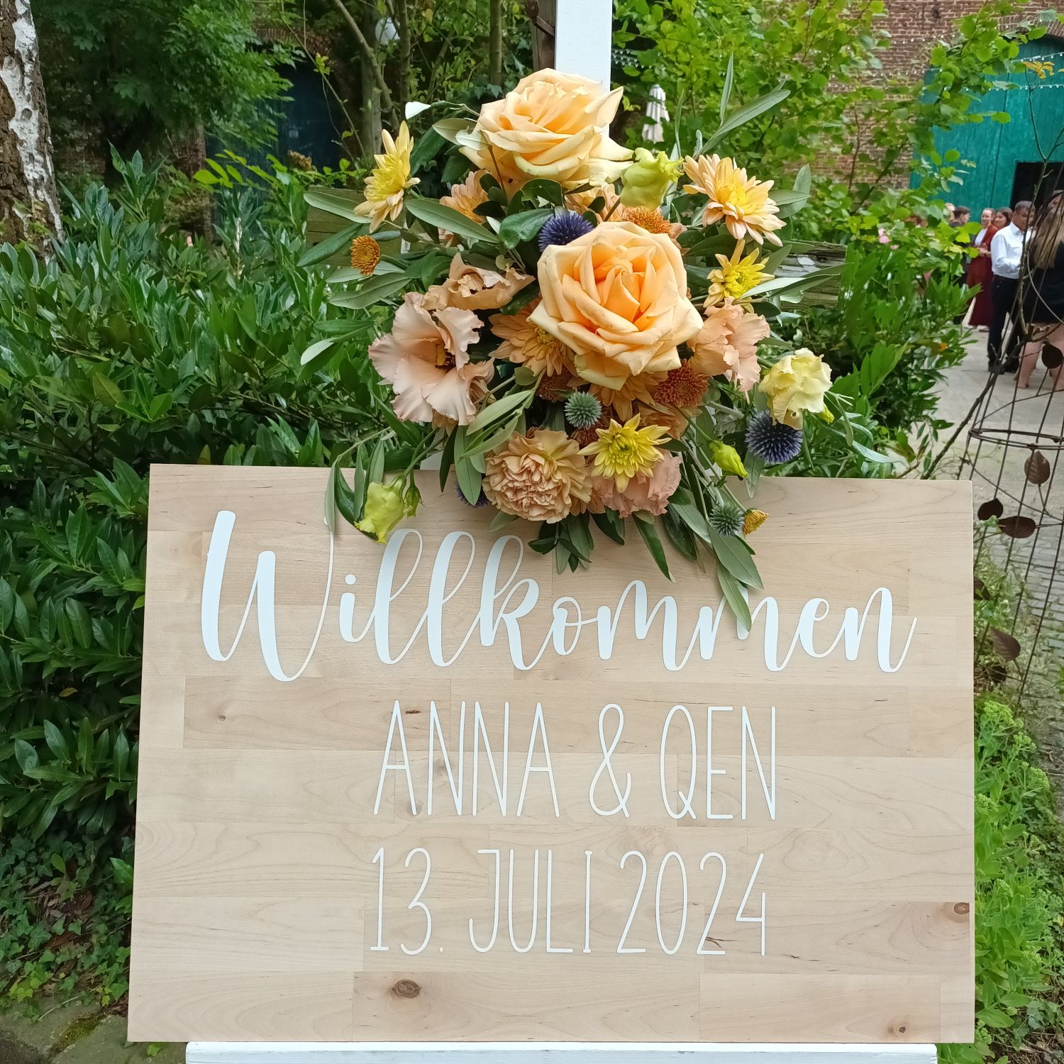 willkommen auf der hochzeit von anna & qen