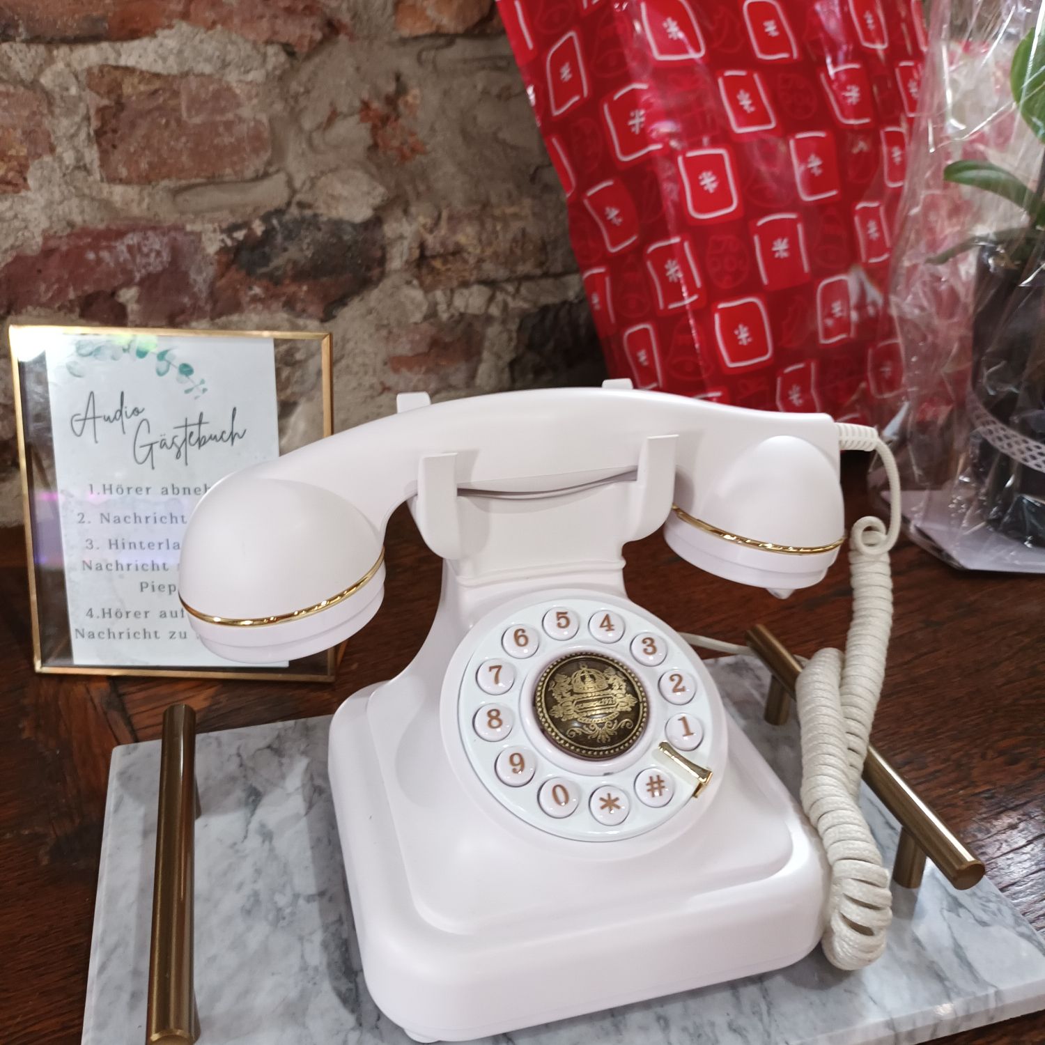 audio gästebuch vintage hochzeit boho-style